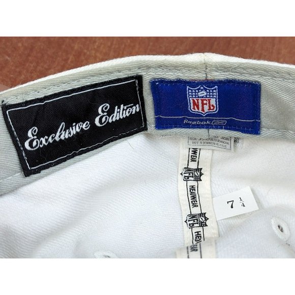 REEBOK NFL FITTED SIZE 7 1/4 OAKLAND LA RAIDERS HAT Exclusive Edition - Picture 6 of 6
